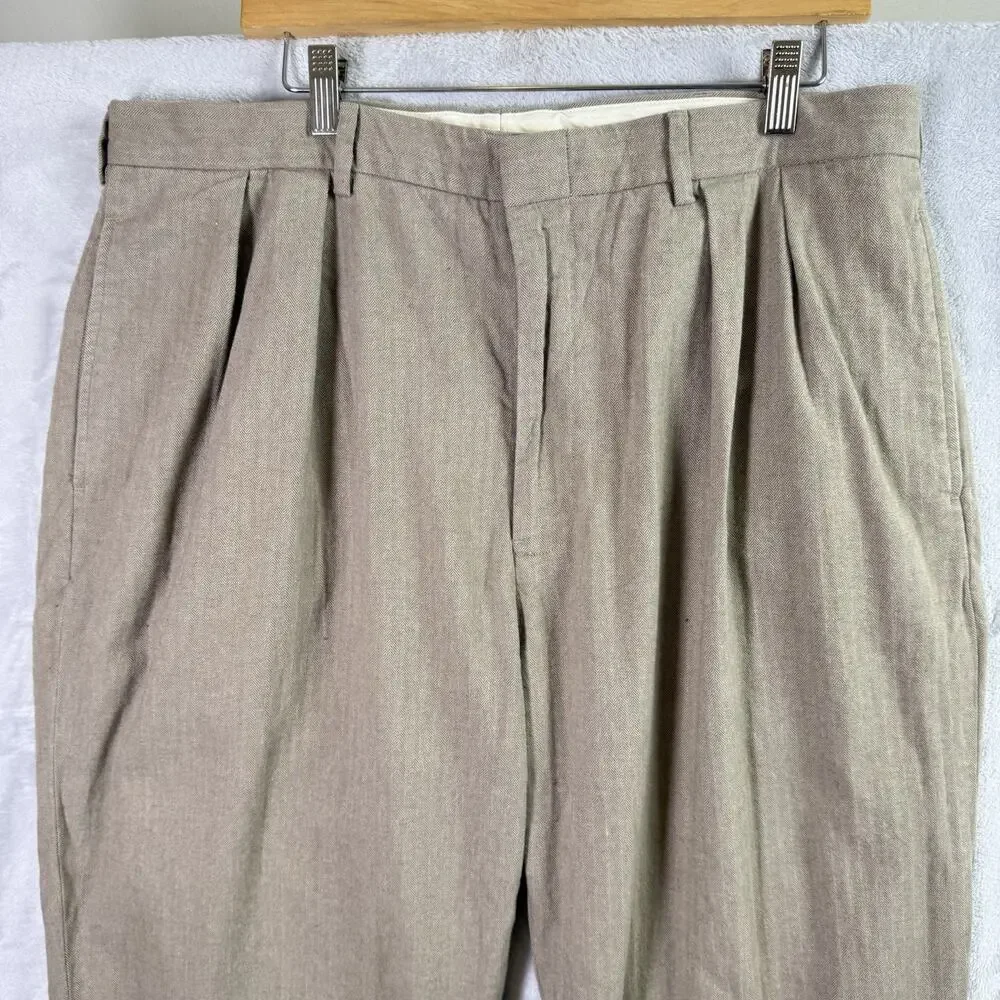 Vintage Polo Ralph Lauren Men's Chino Pants Size‎ 38/30 Tan Dress Pants Cotton